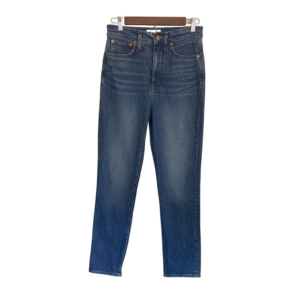 Madewell The Perfect Vintage Jean Size 27 High Rise Straight Medium Wash Denim